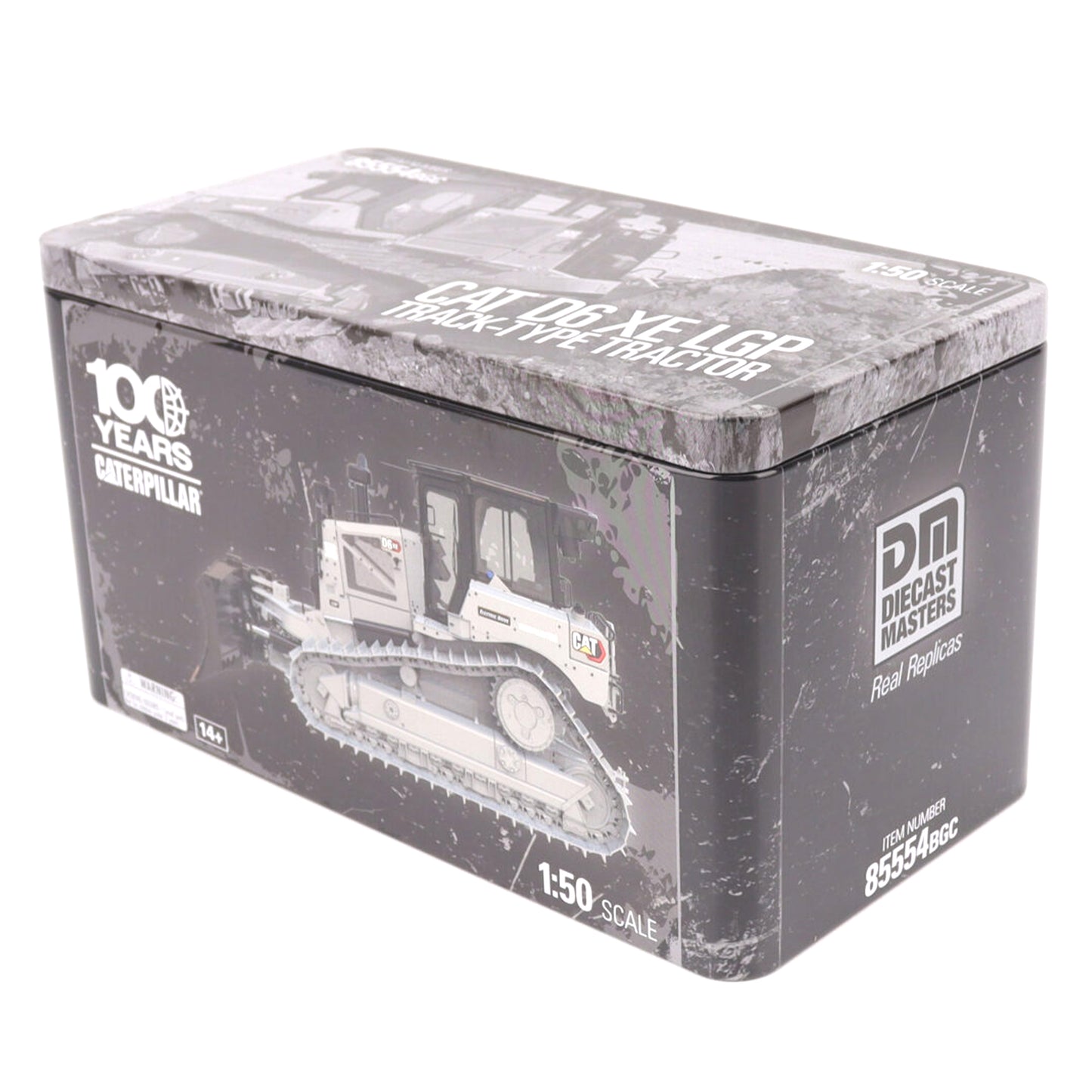 CAT D6 XE LGP VPAT Centennial Grey Track Type Tractor 1:50 Scale Die Cast Model