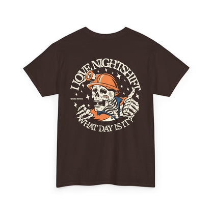 I Love Nightshift Skull - T-Shirt