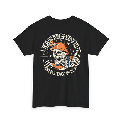 I Love Nightshift Skull - T-Shirt