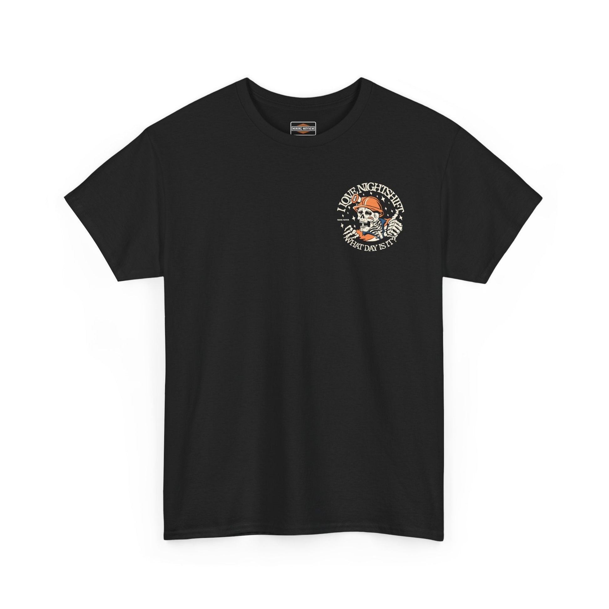I Love Nightshift Skull T-Shirt lifestyle