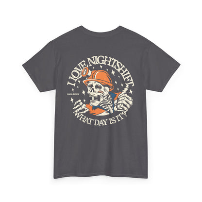 I Love Nightshift Skull - T-Shirt