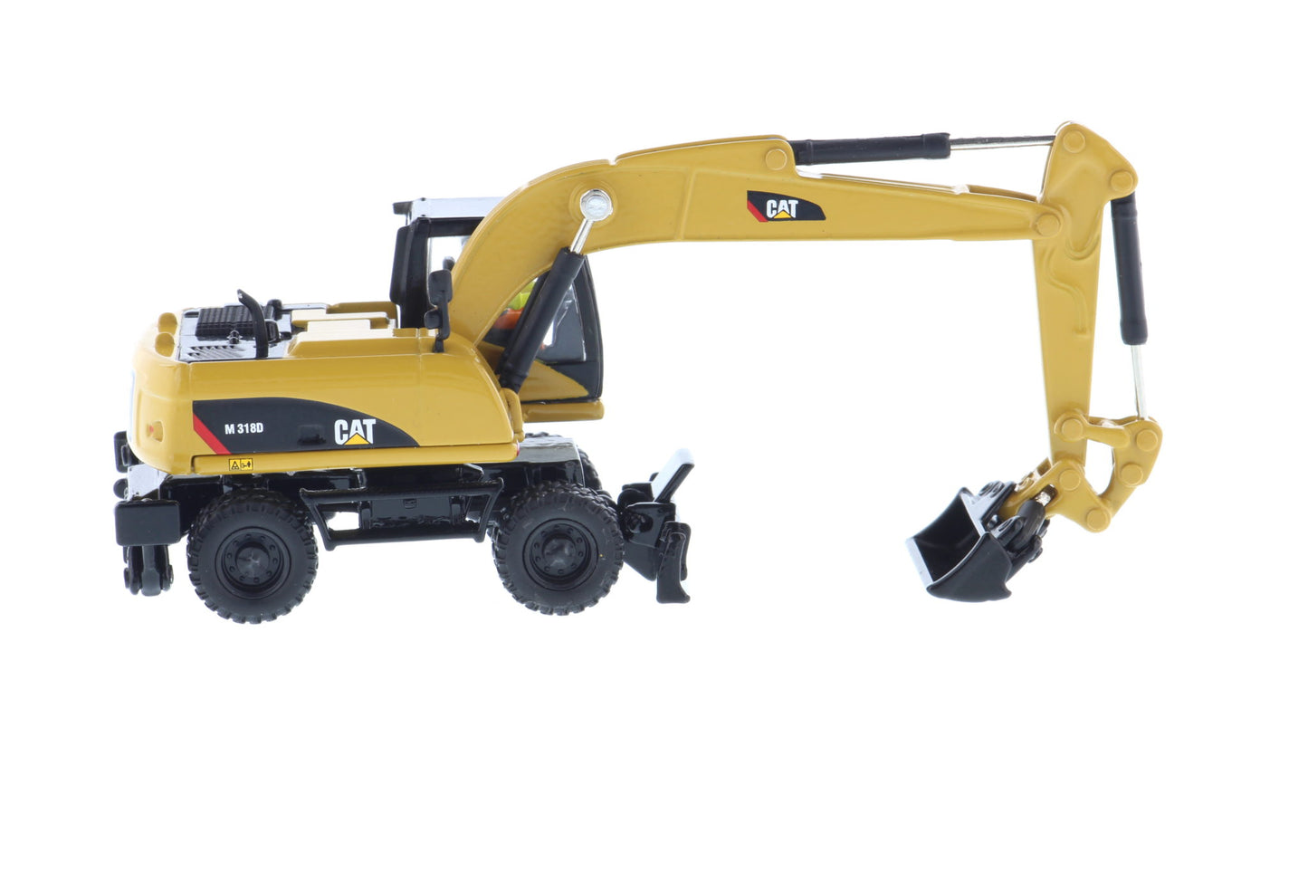 CAT M318D Wheeled Excavator rear view