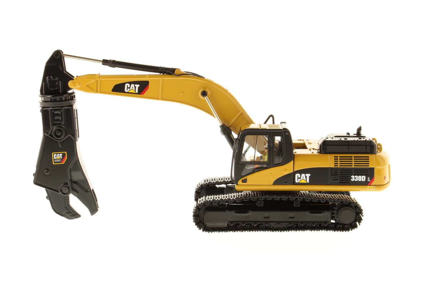 CAT 330D L Hydraulic Excavator with Shear Core Classic Edition 1:50 Scale Die Cast Model