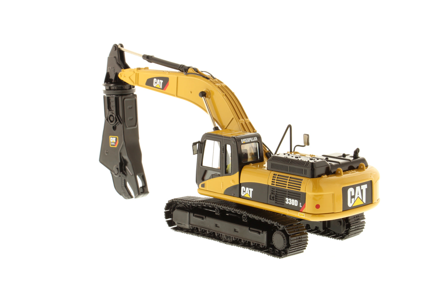 CAT 330D L Hydraulic Excavator with Shear Core Classic Edition 1:50 Scale Die Cast Model