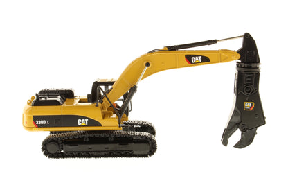 CAT 330D L Hydraulic Excavator with Shear Core Classic Edition 1:50 Scale Die Cast Model