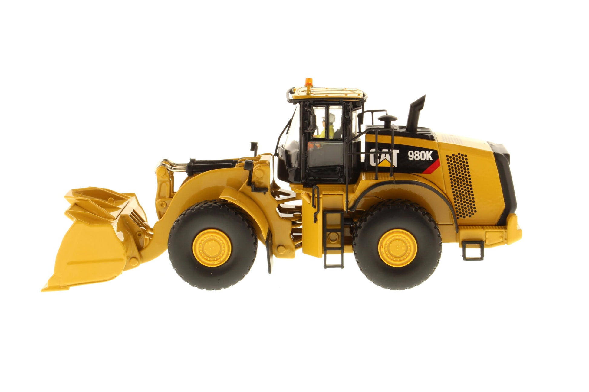 CAT 980K Material Handler cab detail