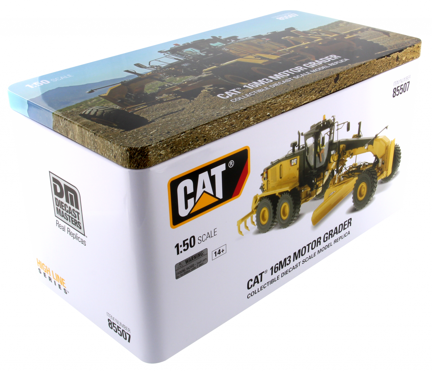 CAT 16M3 Motor Grader High Line Series 1:50 Scale Die Cast Model