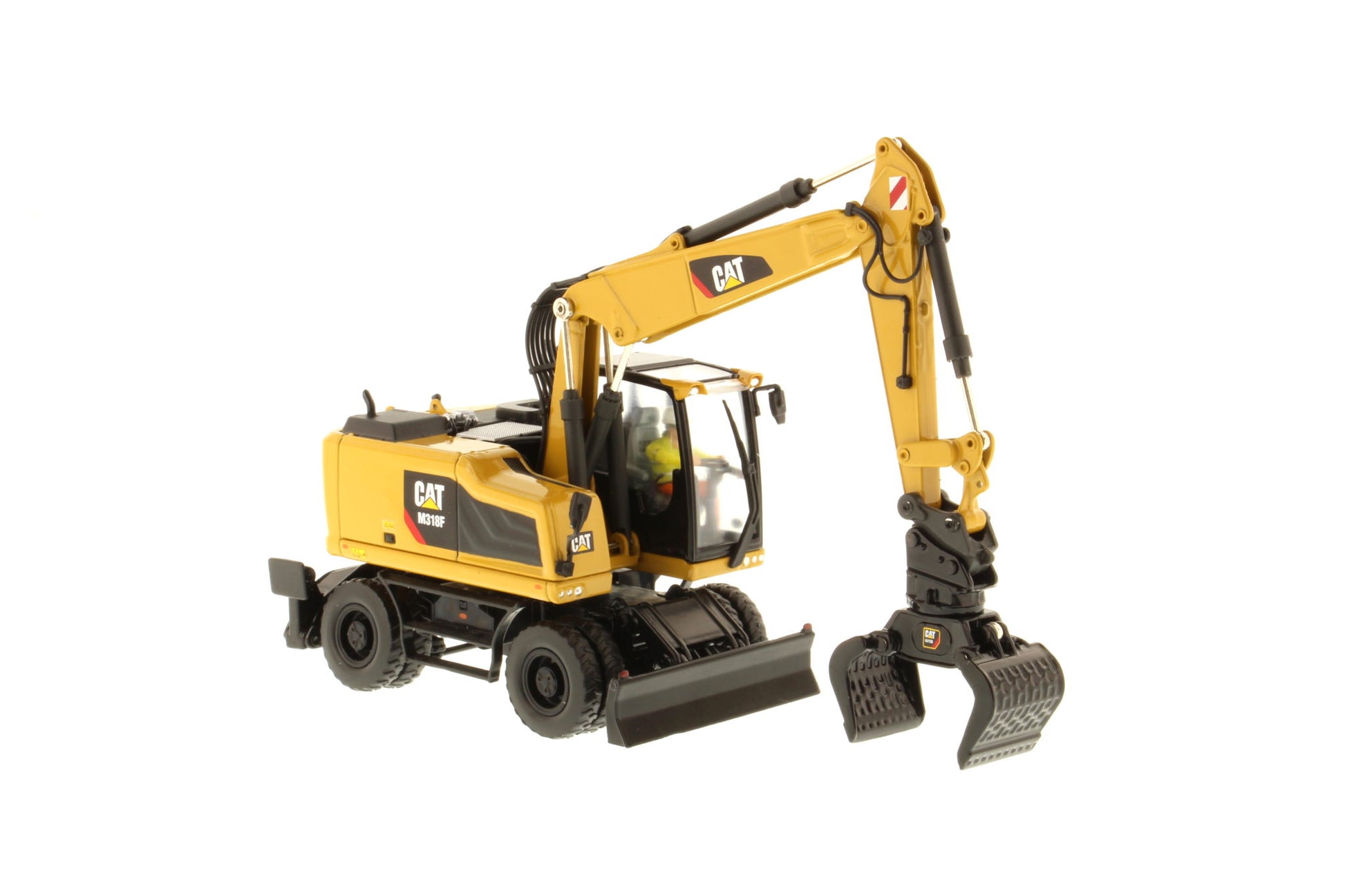 CAT M318F Wheeled Excavator rear view