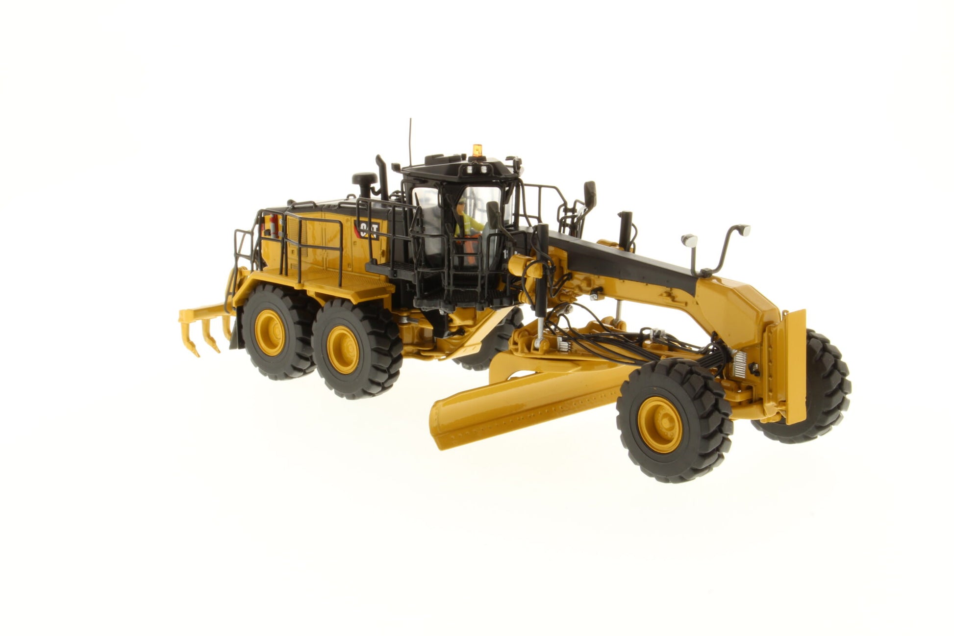 CAT 18M3 Motor Grader 1:50 — packaging tin