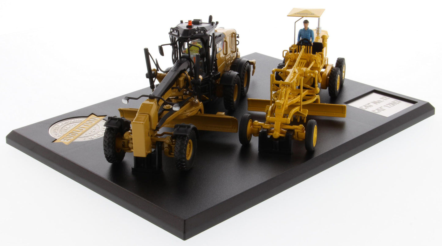 CAT No.12 and 12M3 Motor Grader Evolution Series 1:50 Scale Die Cast Model