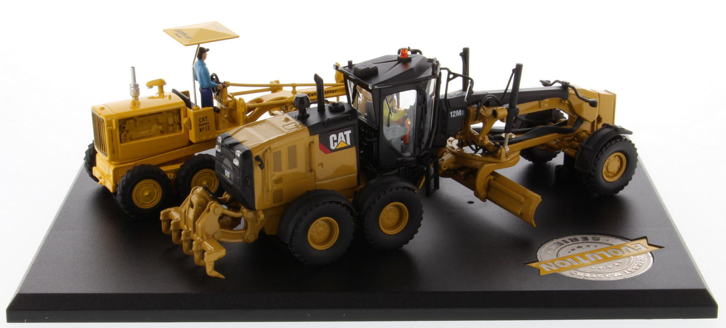 CAT No.12 and 12M3 Motor Grader Evolution Series 1:50 Scale Die Cast Model