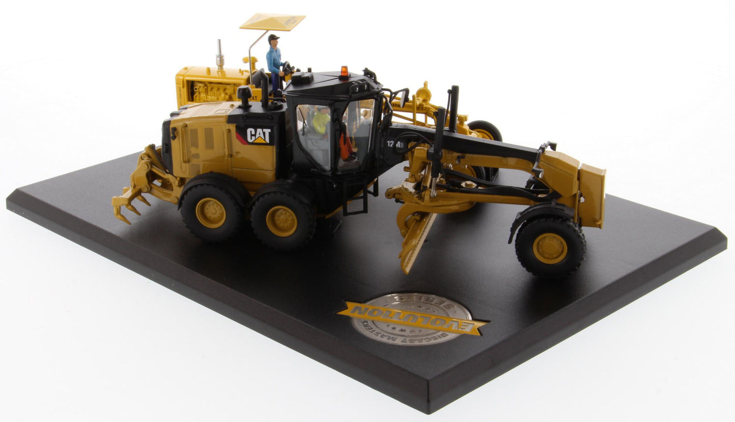 CAT No.12 and 12M3 Motor Grader Evolution Series 1:50 Scale Die Cast Model