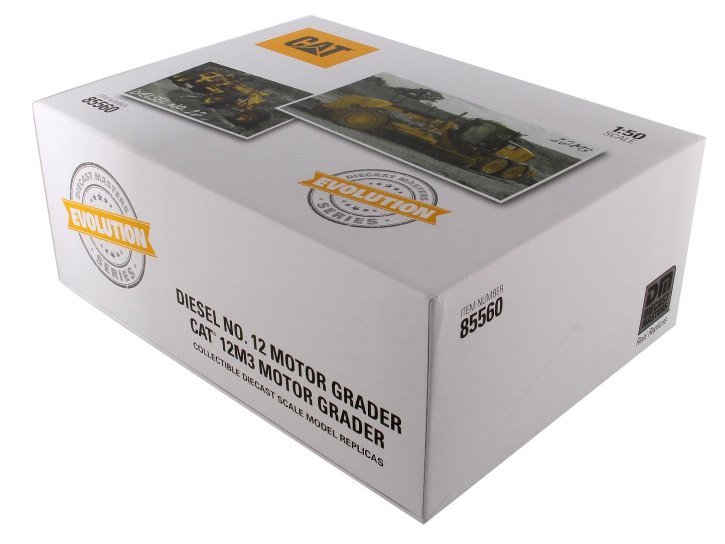 CAT No.12 and 12M3 Motor Grader Evolution Series 1:50 Scale Die Cast Model