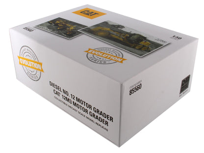 CAT No.12 and 12M3 Motor Grader Evolution Series 1:50 Scale Die Cast Model