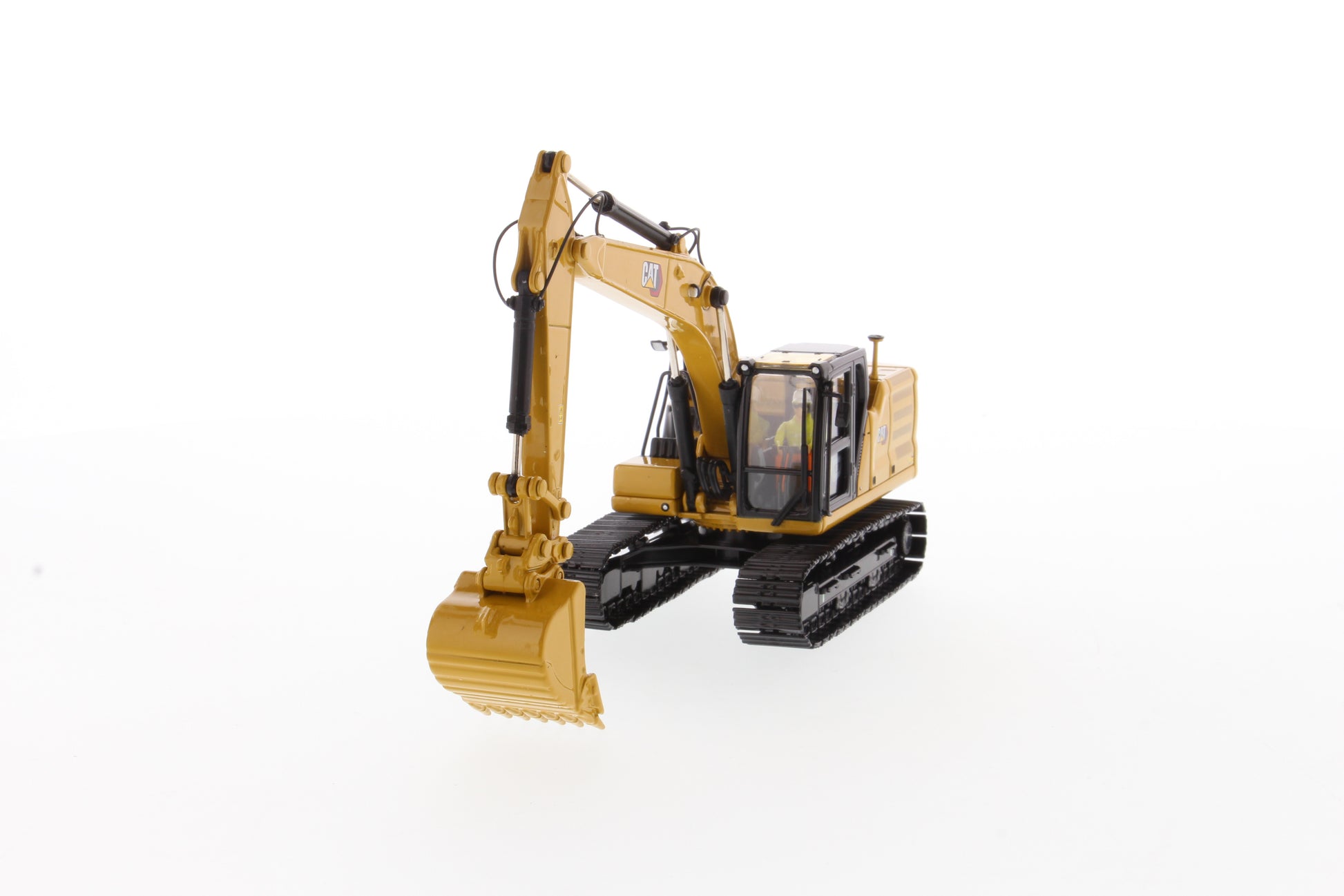 CAT 323 boom and bucket detail
