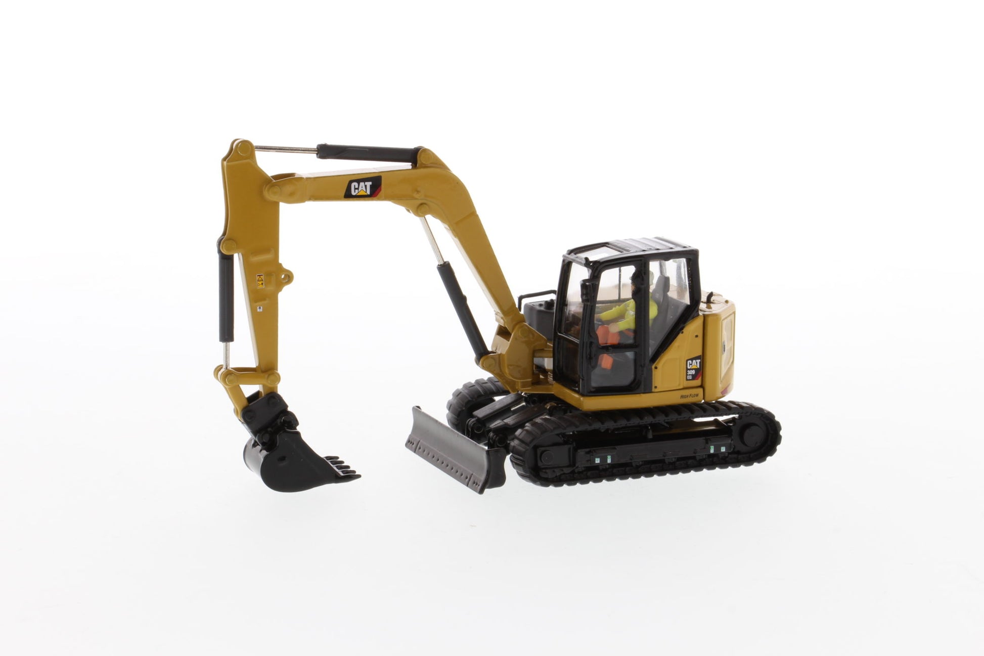 CAT 309 mini excavator cab detail