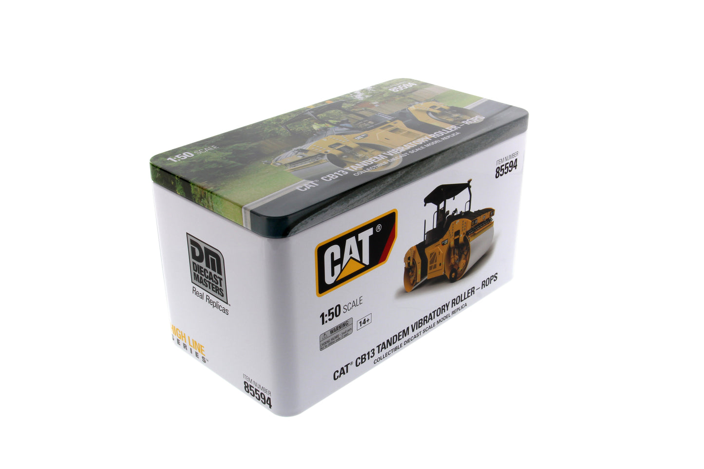 Cat CB-13 Tandem Vibratory Roller w/ROPS High Line Series 1:50 Scale Die Cast Model