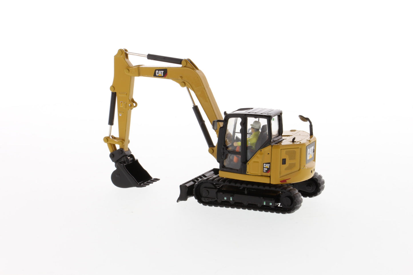 CAT 308 mini excavator front view