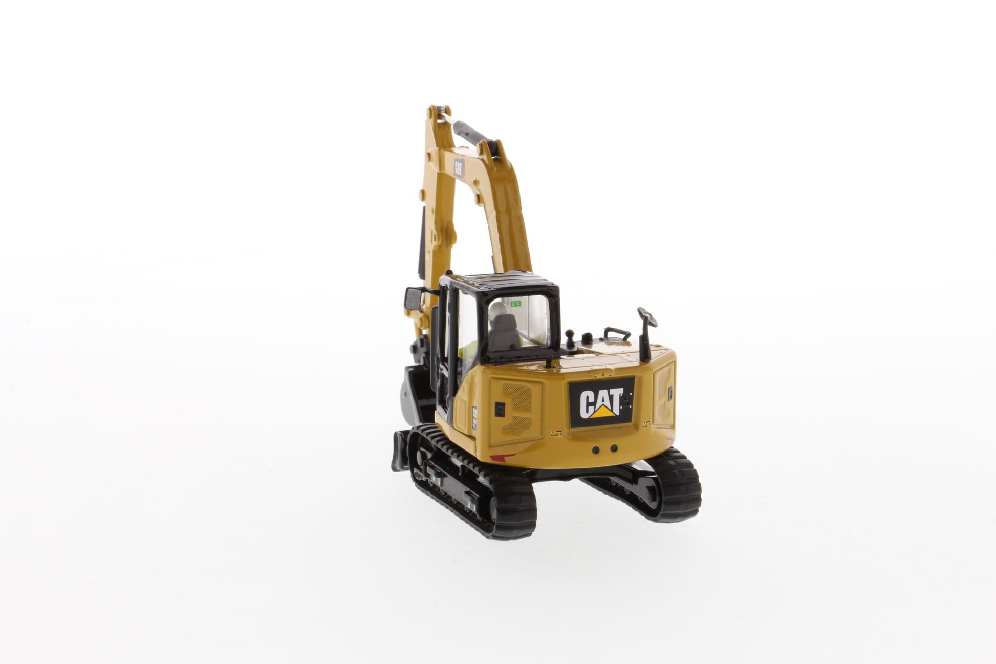 CAT 308 mini excavator with bucket attachment