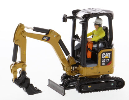 CAT 301.7 mini excavator cab detail