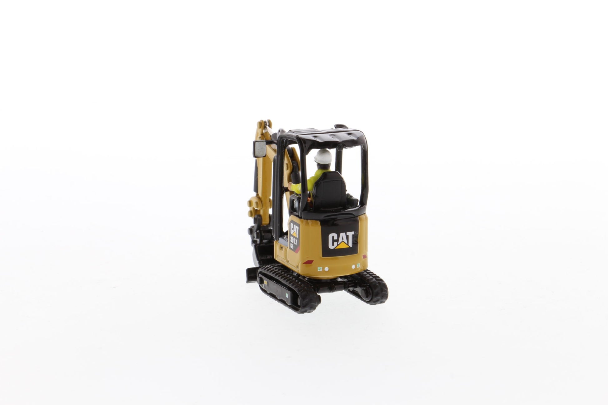 CAT 301.7 mini excavator with bucket attachment