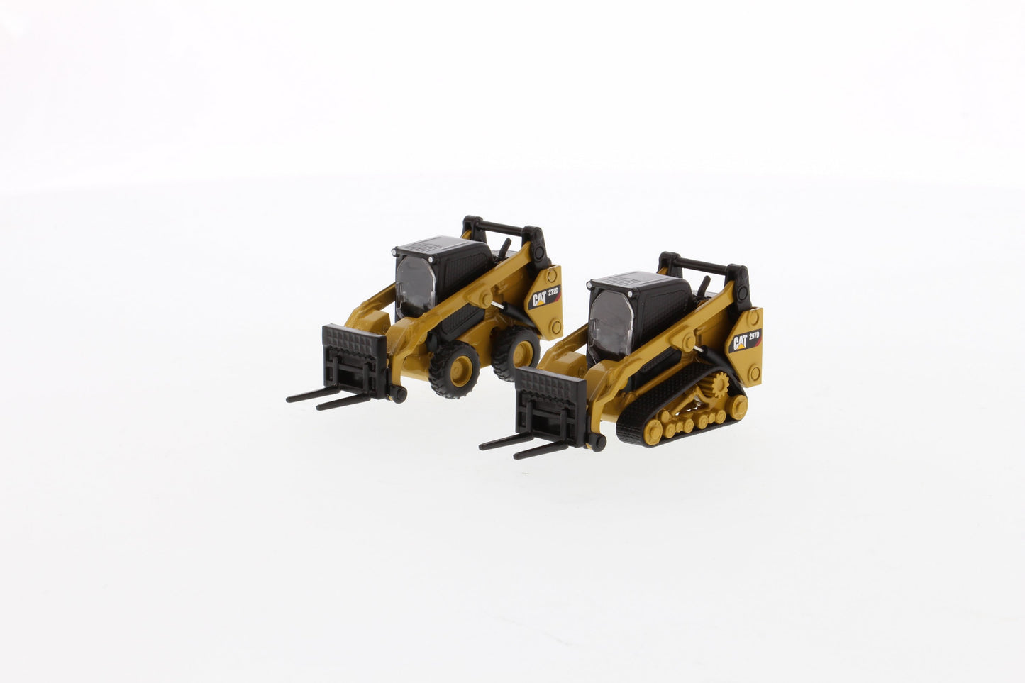 CAT 272D2 Skid Steer Loader & 297D2 Track Loader 1:64 Scale Die Cast Model