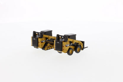 CAT 272D2 Skid Steer Loader & 297D2 Track Loader 1:64 Scale Die Cast Model