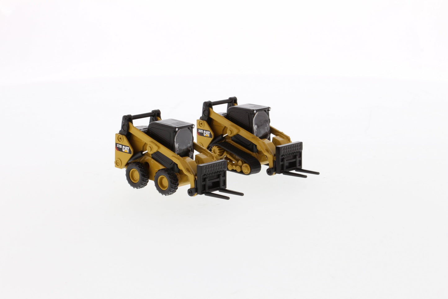 CAT 272D2 Skid Steer Loader & 297D2 Track Loader 1:64 Scale Die Cast Model