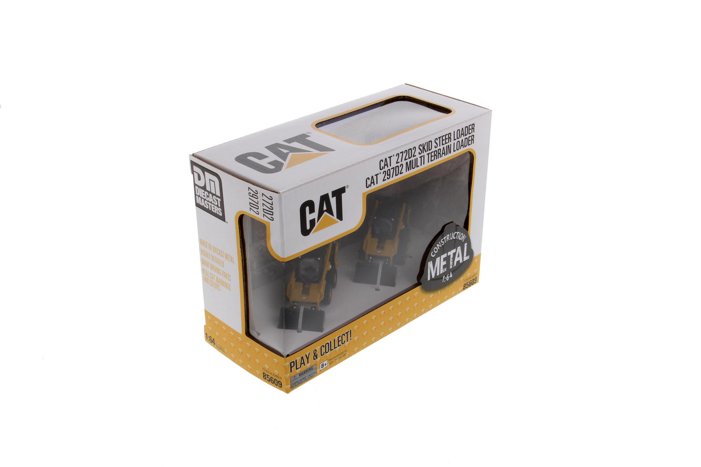 CAT 272D2 Skid Steer Loader & 297D2 Track Loader 1:64 Scale Die Cast Model