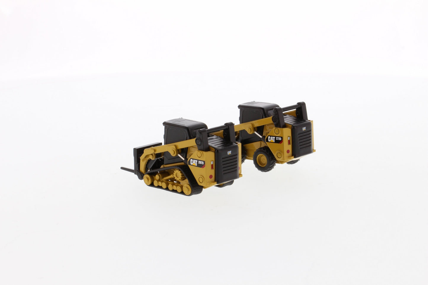 CAT 272D2 Skid Steer Loader & 297D2 Track Loader 1:64 Scale Die Cast Model
