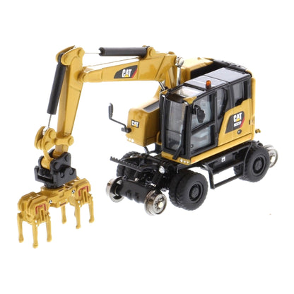 CAT M323F Railroad Excavator HO 1:87 die cast model