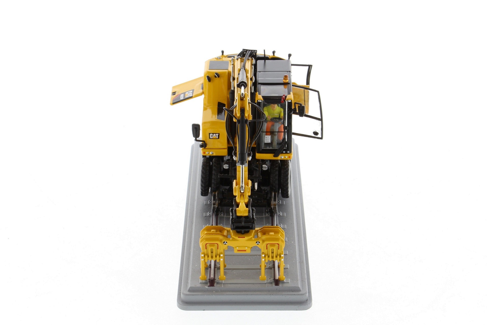 CAT M323F Safety Yellow side view
