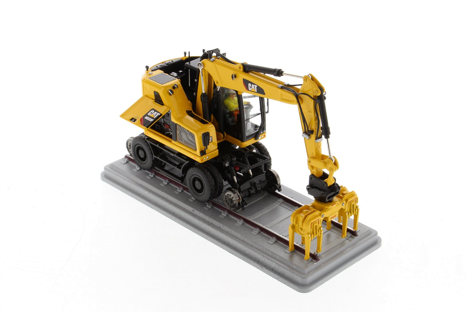 CAT M323F Safety Yellow detail view