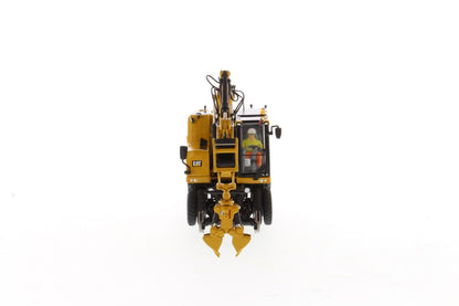 CAT M323F Railroad Excavator angled view