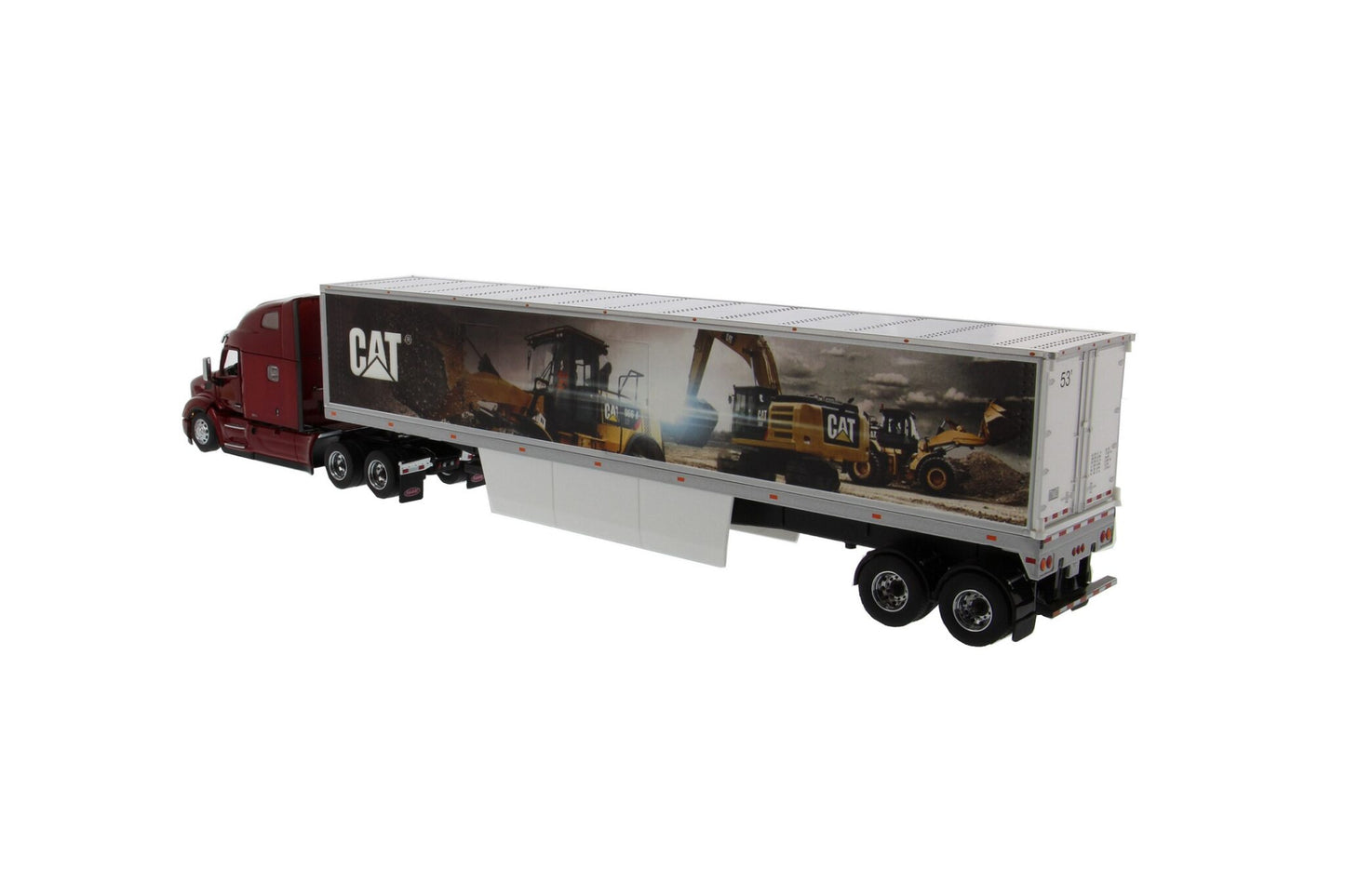 CAT Mural Trailer with Peterbilt 579 Ultraloft Cab Truck 1:50 Scale Die Cast Model