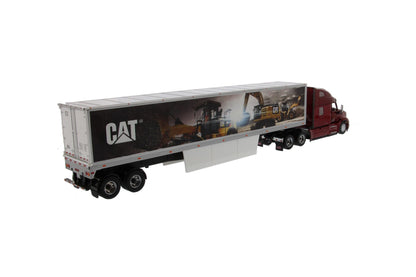 CAT Mural Trailer with Peterbilt 579 Ultraloft Cab Truck 1:50 Scale Die Cast Model