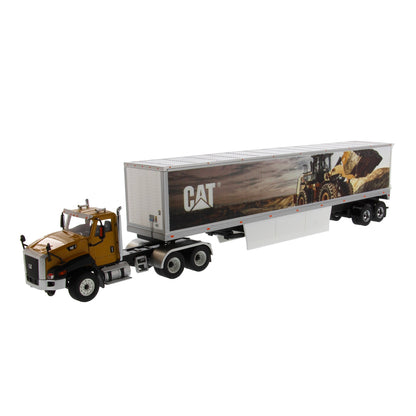 CAT CT660 On-Highway Truck with Mural Trailer 1:50 Scale Die Cast Model