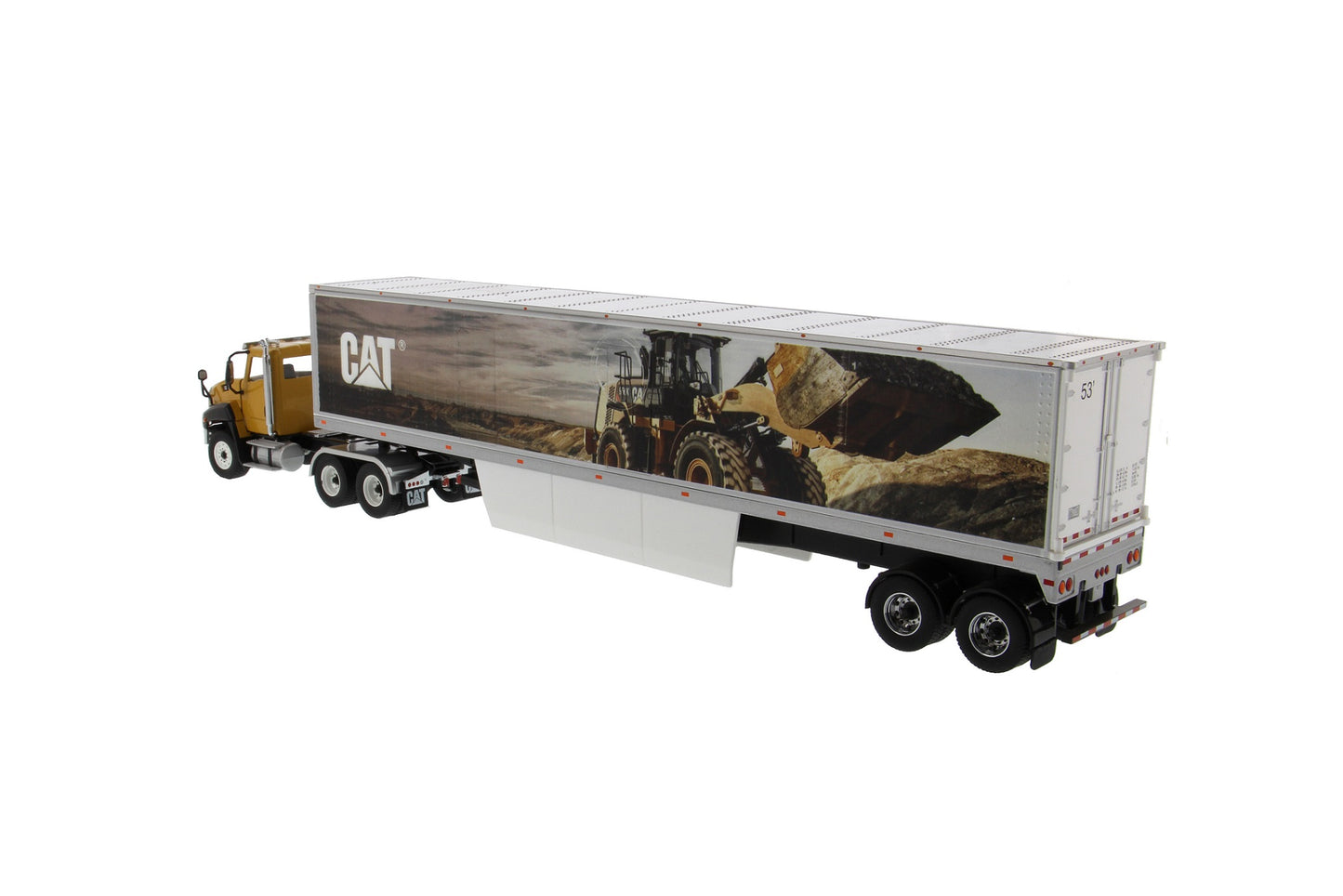 CAT CT660 On-Highway Truck with Mural Trailer 1:50 Scale Die Cast Model