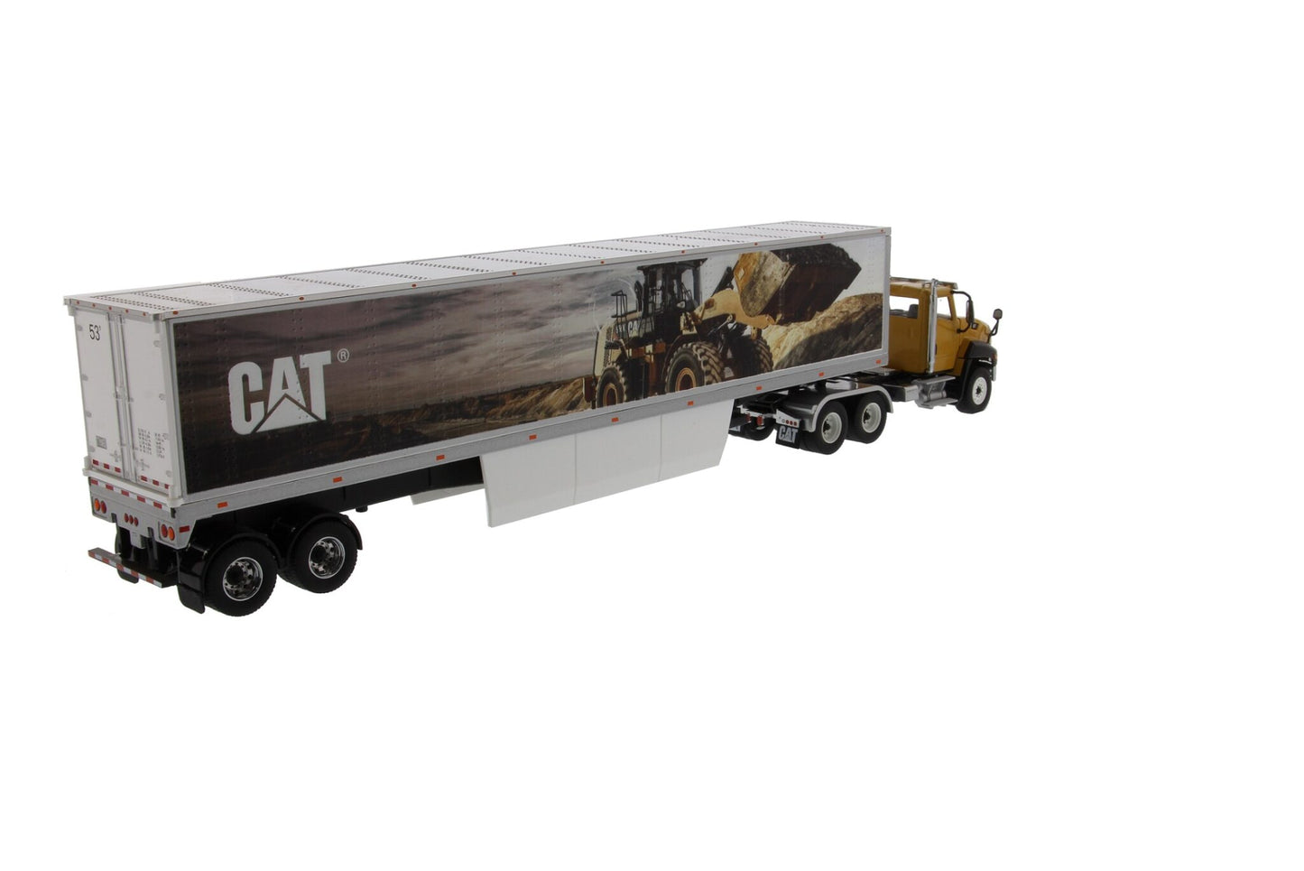CAT CT660 On-Highway Truck with Mural Trailer 1:50 Scale Die Cast Model
