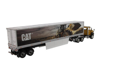 CAT CT660 On-Highway Truck with Mural Trailer 1:50 Scale Die Cast Model