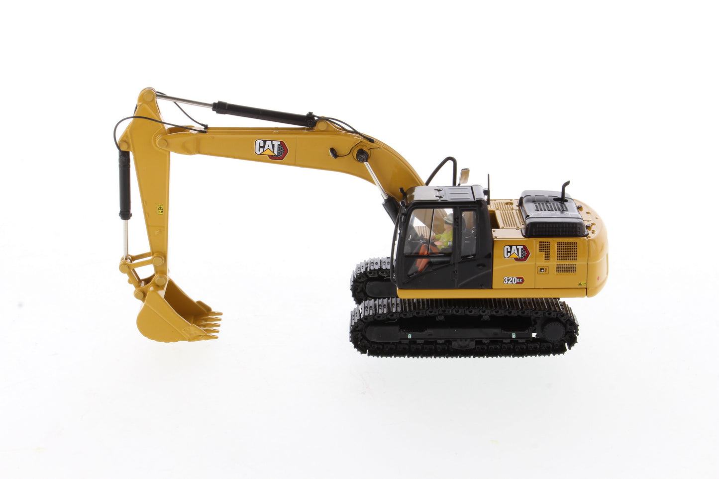 CAT 320 GX boom and bucket detail
