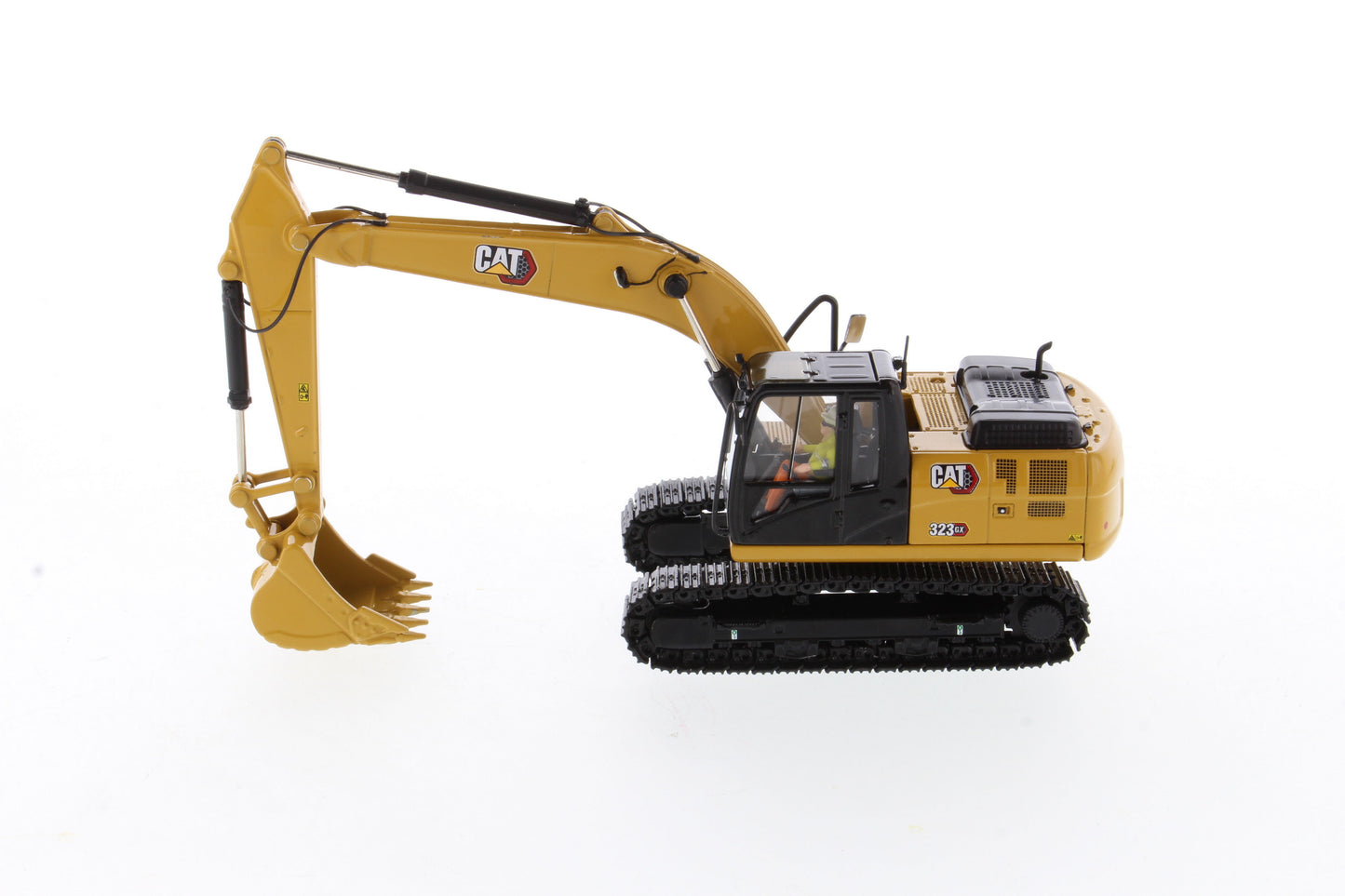 CAT 323 GX boom and bucket detail