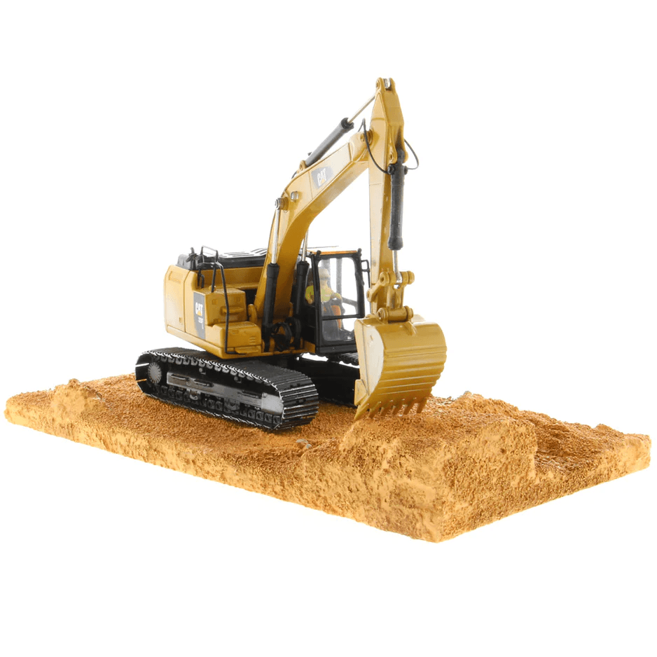 CAT 320F Weathered Excavator angle 3