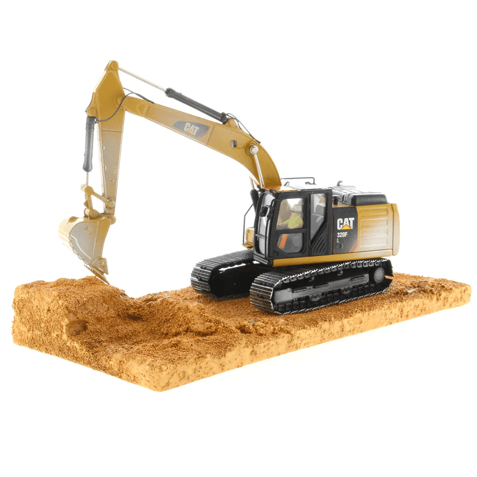 CAT 320F Weathered Excavator angle 9