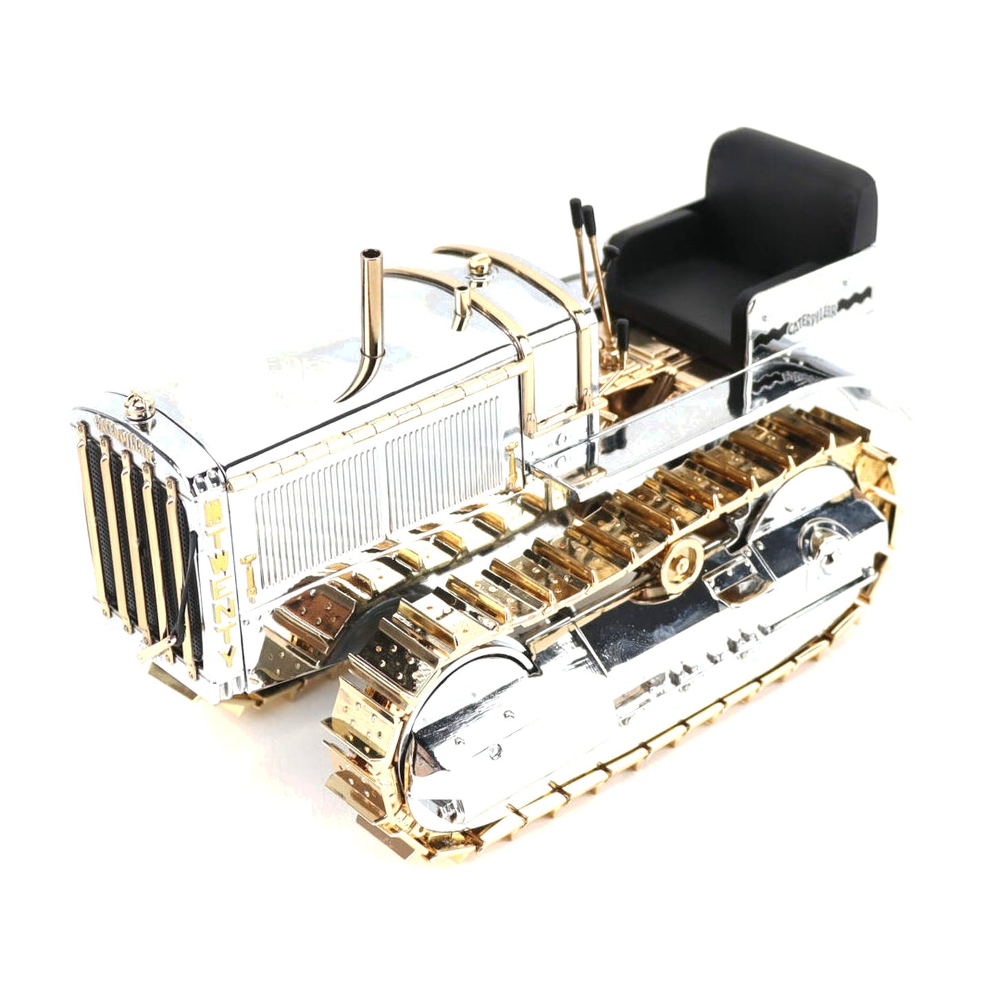 CAT Twenty Tractor 100th Anniversary Chrome Gold 1:16 die cast model