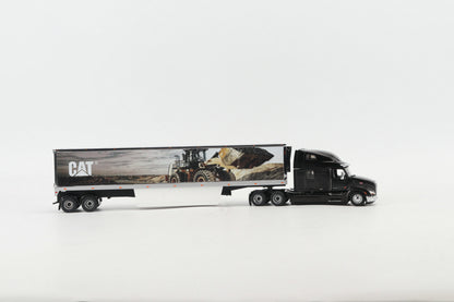 Peterbilt® 579 Ultra Loft Truck with CAT Mural Trailer Core Classic Series 1:50 Scale Die Cast Model