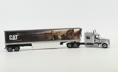 International Lonestar Sleeper Truck with CAT Mural Trailer Core Classic Series 1:50 Scale Die Cast Model
