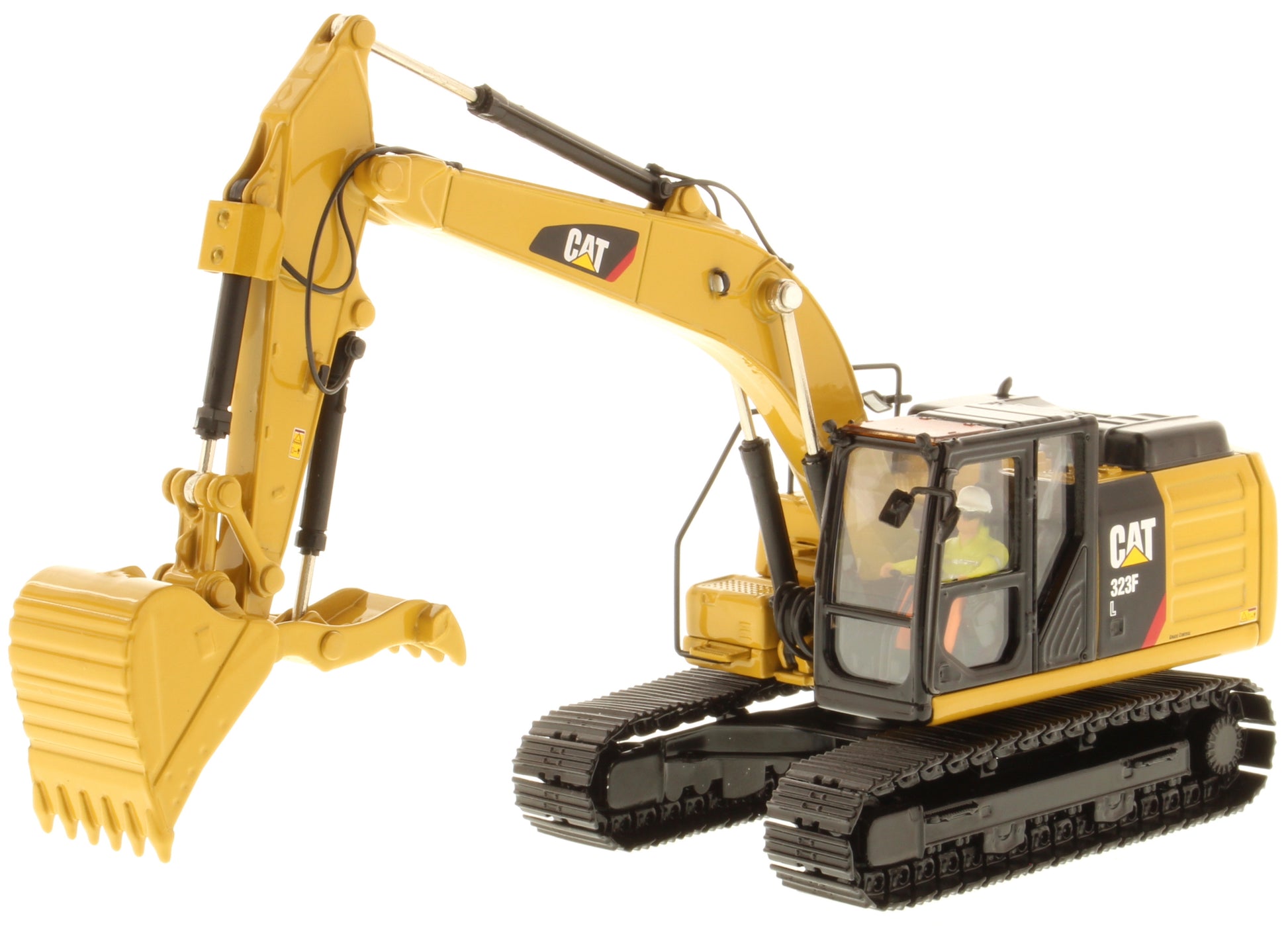 CAT 323F L excavator side profile