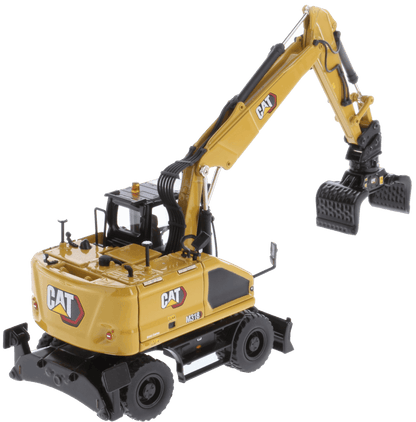 CAT M318 Wheeled Excavator with grapple attachment