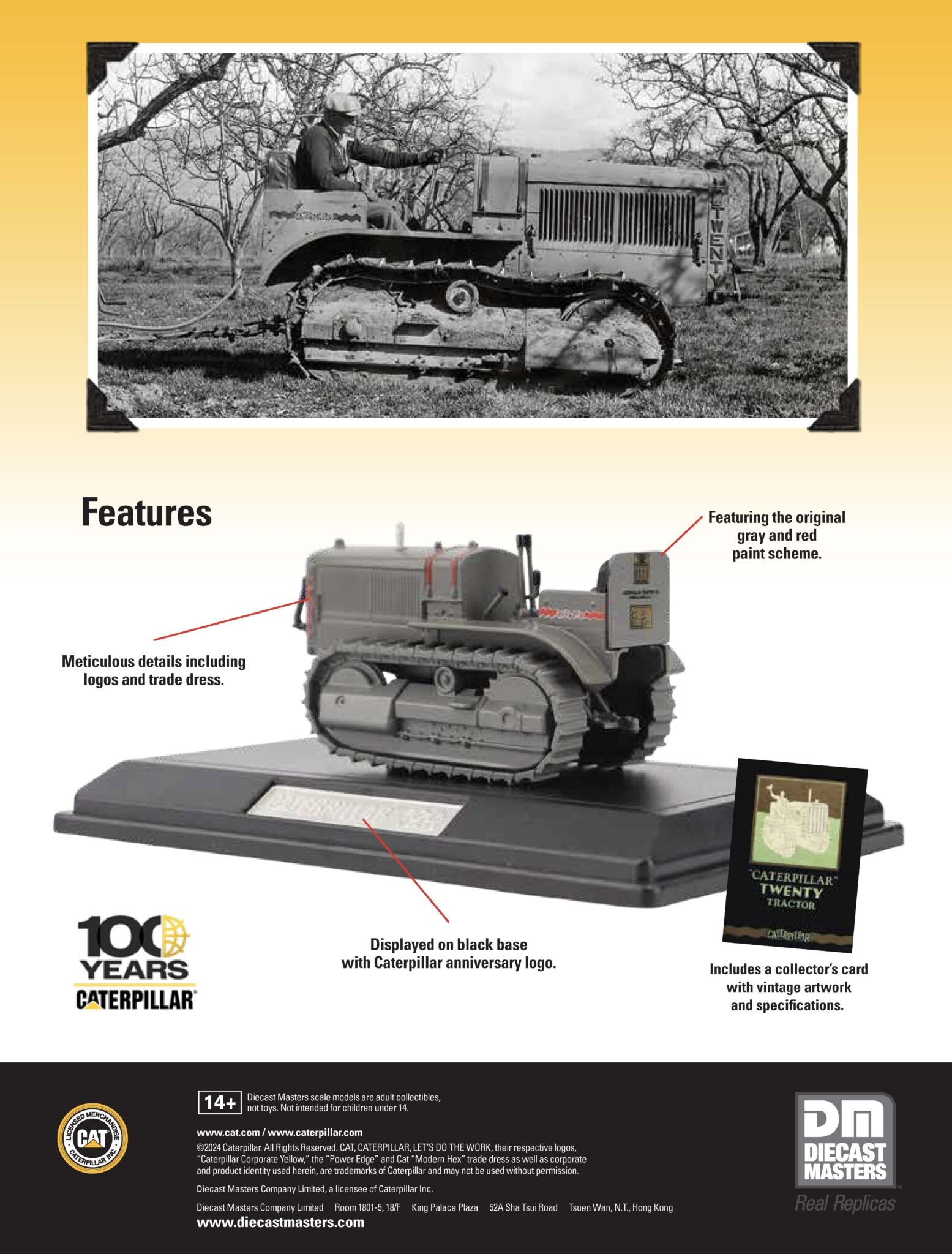 CAT Centenary models brochure detail